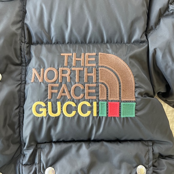 Gucci x Northface Black Puffer sz XS - Picture 2 of 16